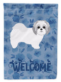 Shih Tzu #1 Welcome House Flag 28x40 Porch Sleeve Pole Decorative Outside Yard Banner Artwork Wall Hanging, Polyester