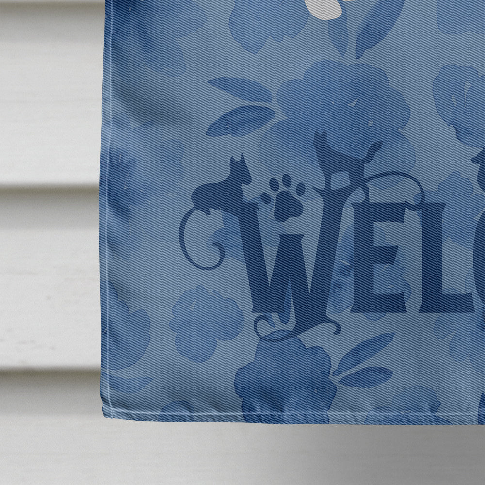 Staffordshire Bull Terrier Welcome House Flag 28x40 Porch Sleeve Pole Decorative Outside Yard Banner Artwork Wall Hanging, Polyester