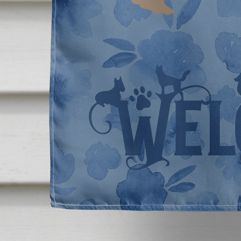 Yorkshire Terrier Welcome House Flag 28x40 Porch Sleeve Pole Decorative Outside Yard Banner Artwork Wall Hanging, Polyester
