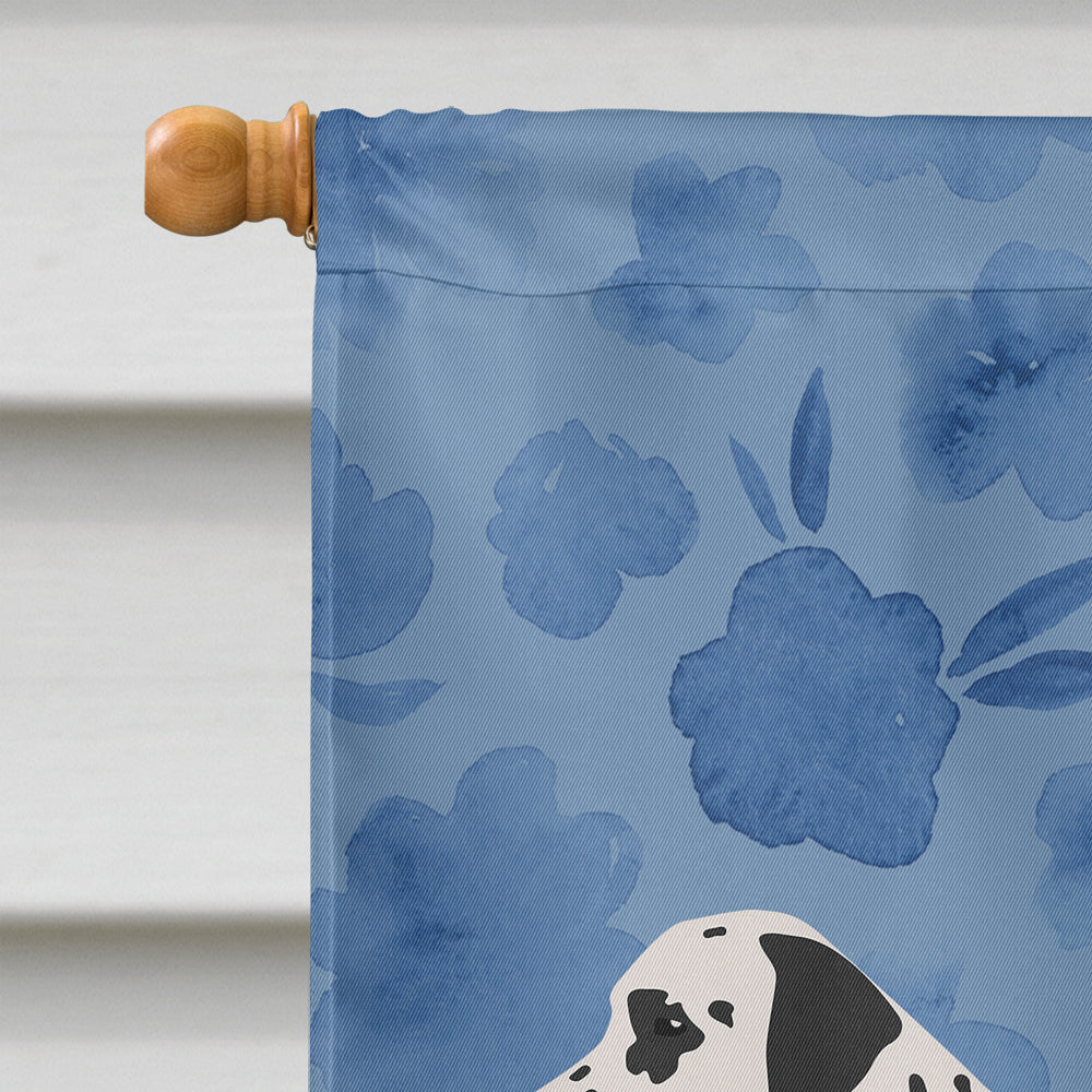 Dalmatian Welcome House Flag 28x40 Porch Sleeve Pole Decorative Outside Yard Banner Artwork Wall Hanging, Polyester