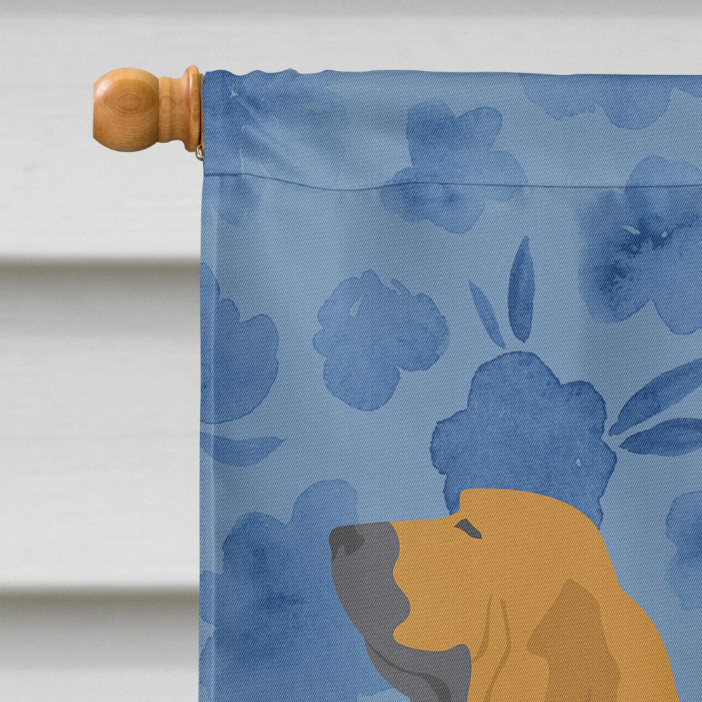 Bloodhound Welcome House Flag 28x40 Porch Sleeve Pole Decorative Outside Yard Banner Artwork Wall Hanging, Polyester