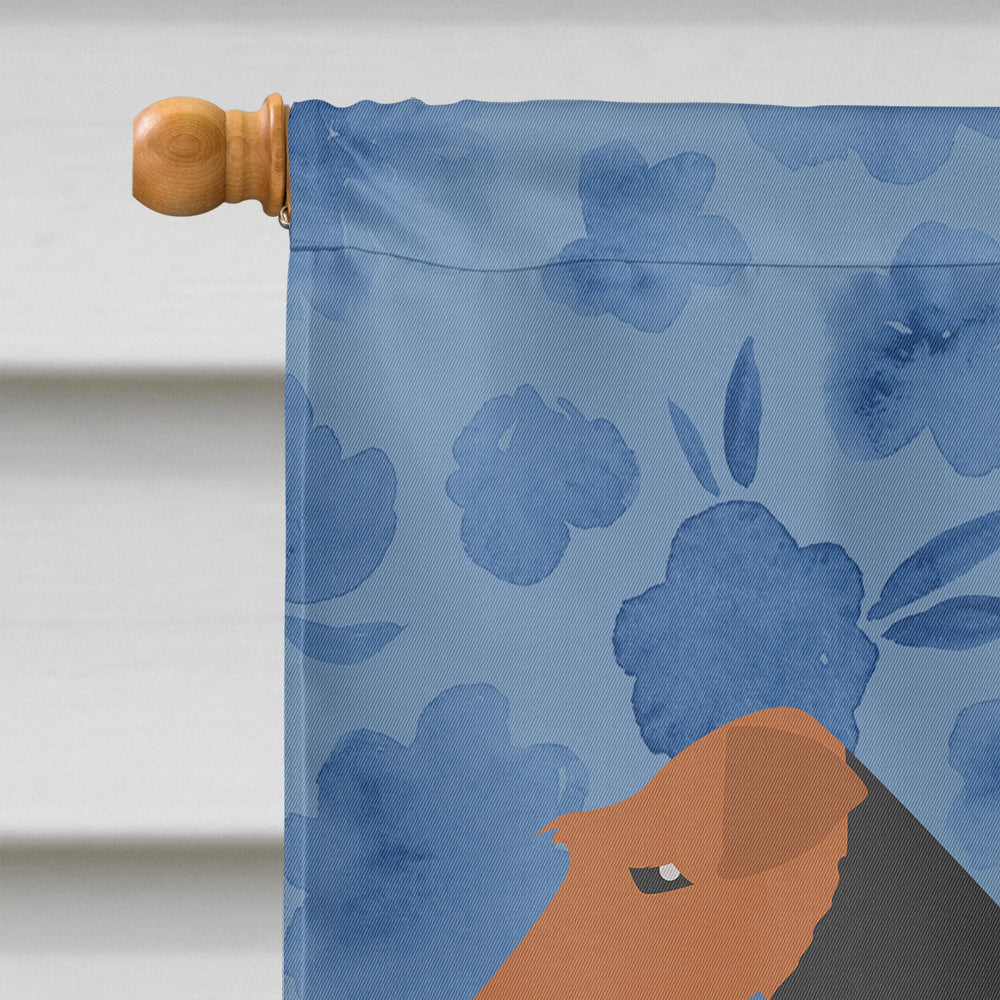 Welsh Terrier Welcome House Flag 28x40 Porch Sleeve Pole Decorative Outside Yard Banner Artwork Wall Hanging, Polyester