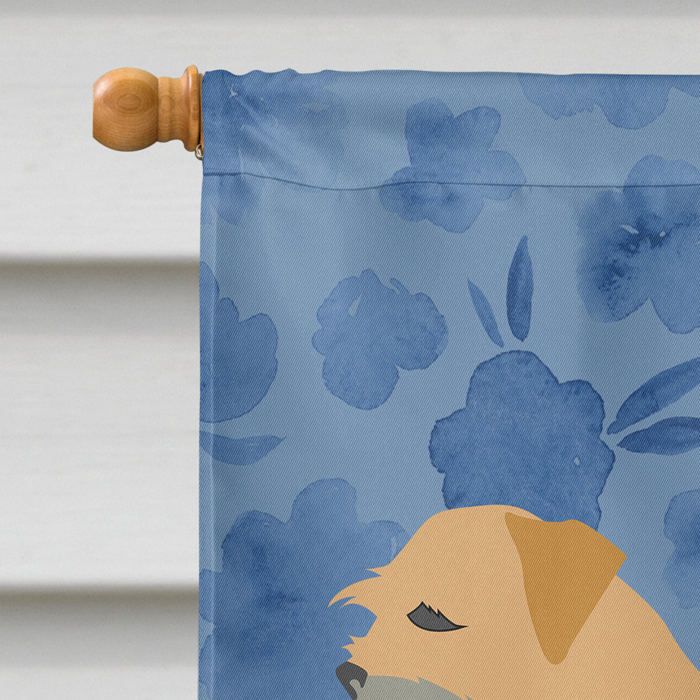 Border Terrier Welcome House Flag 28x40 Porch Sleeve Pole Decorative Outside Yard Banner Artwork Wall Hanging, Polyester