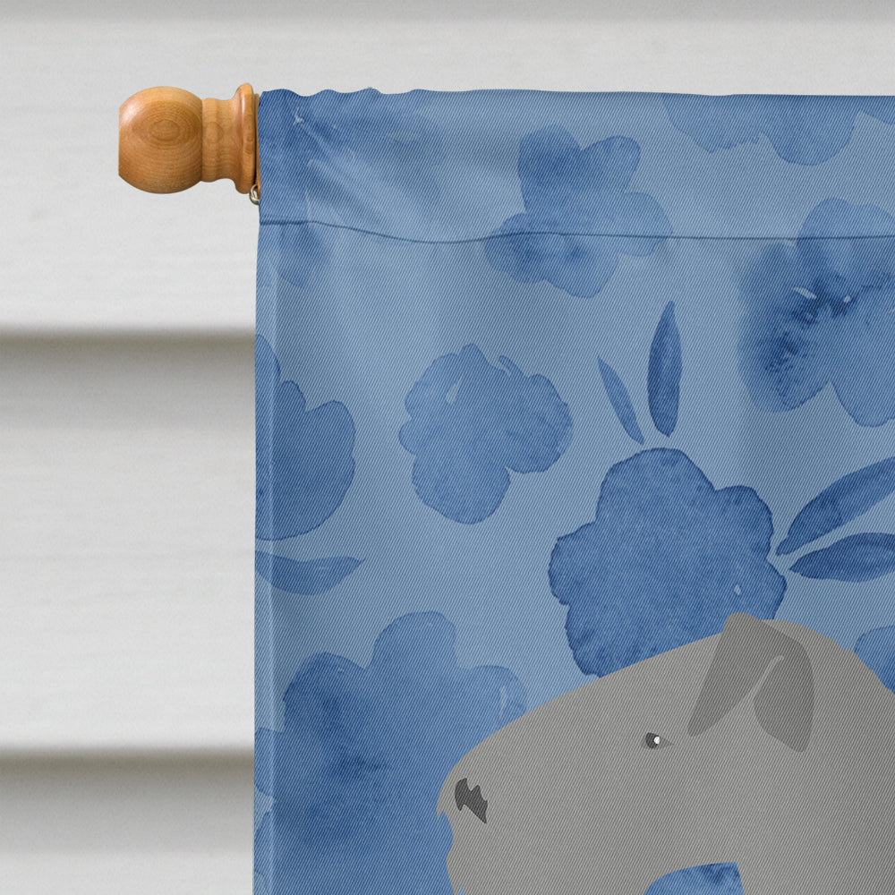 Kerry Blue Terrier Welcome House Flag 28x40 Porch Sleeve Pole Decorative Outside Yard Banner Artwork Wall Hanging, Polyester