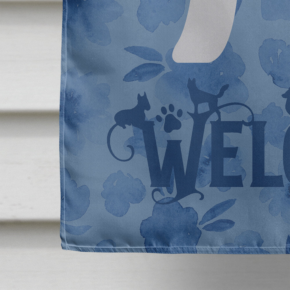 Bedlington Terrier Welcome House Flag 28x40 Porch Sleeve Pole Decorative Outside Yard Banner Artwork Wall Hanging, Polyester