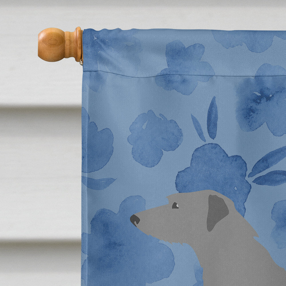 Scottish Deerhound Welcome House Flag 28x40 Porch Sleeve Pole Decorative Outside Yard Banner Artwork Wall Hanging, Polyester