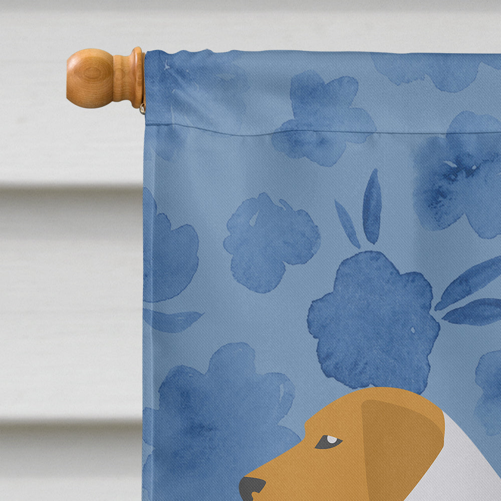 American Foxhound Welcome House Flag 28x40 Porch Sleeve Pole Decorative Outside Yard Banner Artwork Wall Hanging, Polyester