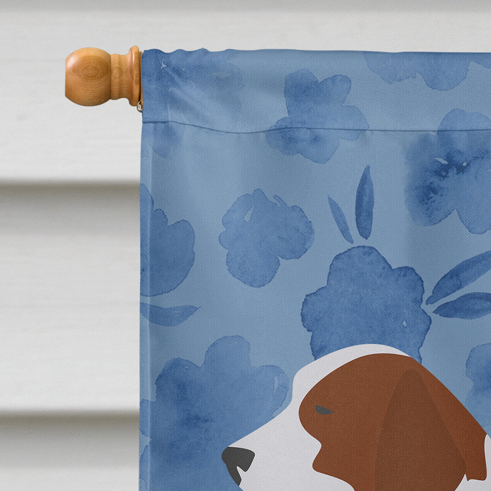 Welsh Springer Spaniel Welcome House Flag 28x40 Porch Sleeve Pole Decorative Outside Yard Banner Artwork Wall Hanging, Polyester