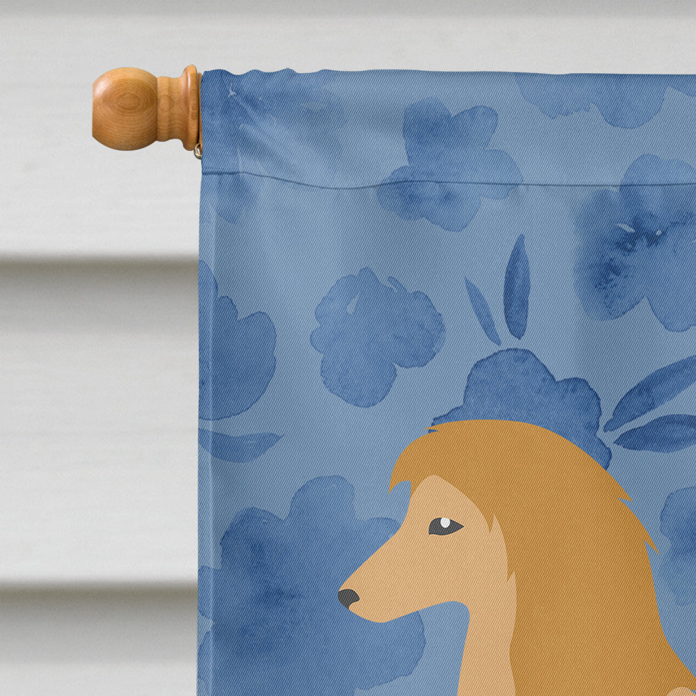Afghan Hound Welcome House Flag 28x40 Porch Sleeve Pole Decorative Outside Yard Banner Artwork Wall Hanging, Polyester
