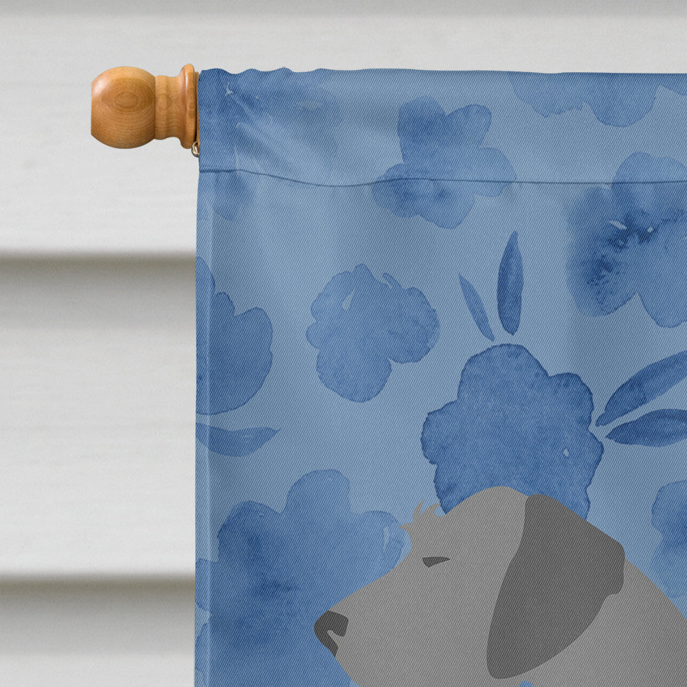 German Wirehaired Pointer Welcome House Flag 28x40 Porch Sleeve Pole Decorative Outside Yard Banner Artwork Wall Hanging, Polyester