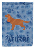 English Cocker Spaniel Welcome House Flag 28x40 Porch Sleeve Pole Decorative Outside Yard Banner Artwork Wall Hanging, Polyester