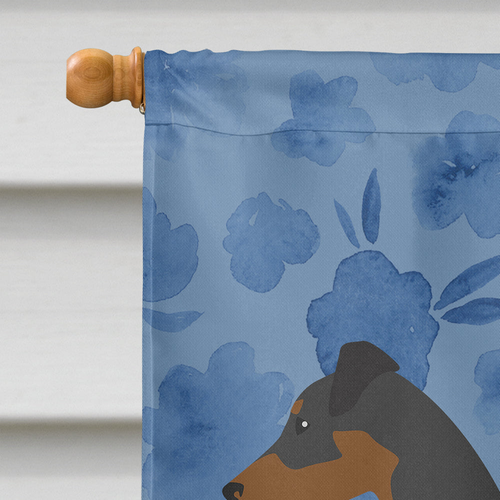 German Pinscher Welcome House Flag 28x40 Porch Sleeve Pole Decorative Outside Yard Banner Artwork Wall Hanging, Polyester