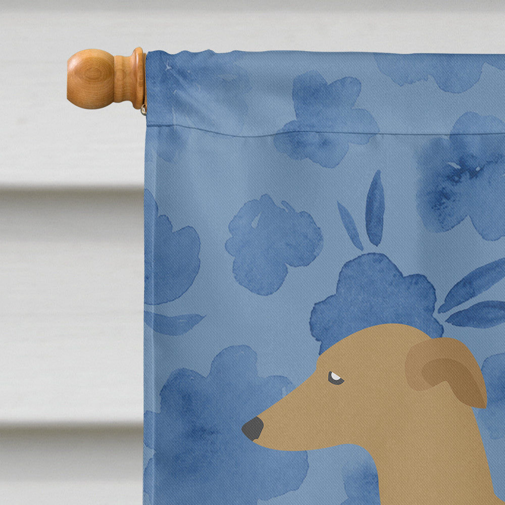 Italian Greyhound Welcome House Flag 28x40 Porch Sleeve Pole Decorative Outside Yard Banner Artwork Wall Hanging, Polyester