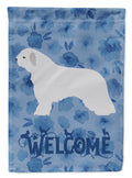 Spanish Water Dog Welcome House Flag 28x40 Porch Sleeve Pole Decorative Outside Yard Banner Artwork Wall Hanging, Polyester