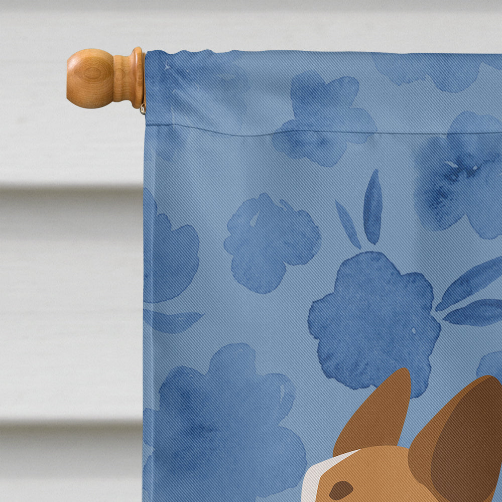 Corgi Welcome House Flag 28x40 Porch Sleeve Pole Decorative Outside Yard Banner Artwork Wall Hanging, Polyester
