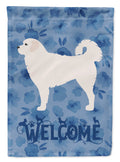 Polish Tatra Sheepdog Welcome House Flag 28x40 Porch Sleeve Pole Decorative Outside Yard Banner Artwork Wall Hanging, Polyester