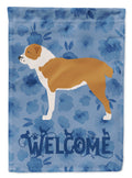 Central Asian Shepherd Dog Welcome House Flag 28x40 Porch Sleeve Pole Decorative Outside Yard Banner Artwork Wall Hanging, Polyester