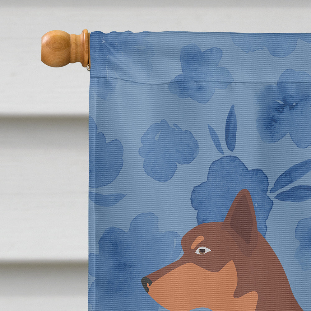 Australian Kelpie Dog Welcome House Flag 28x40 Porch Sleeve Pole Decorative Outside Yard Banner Artwork Wall Hanging, Polyester