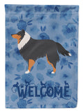 Sheltie/Shetland Sheepdog Welcome House Flag 28x40 Porch Sleeve Pole Decorative Outside Yard Banner Artwork Wall Hanging, Polyester