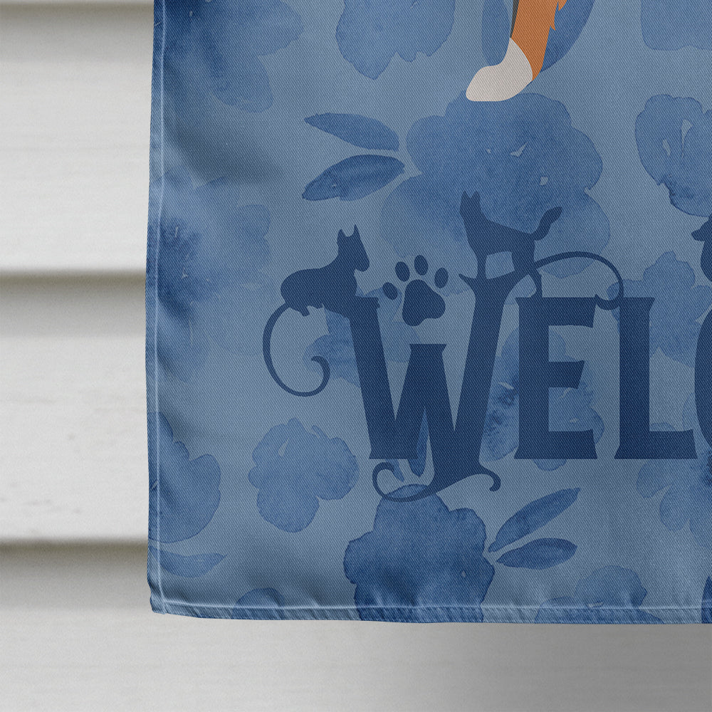 Sheltie/Shetland Sheepdog Welcome House Flag 28x40 Porch Sleeve Pole Decorative Outside Yard Banner Artwork Wall Hanging, Polyester
