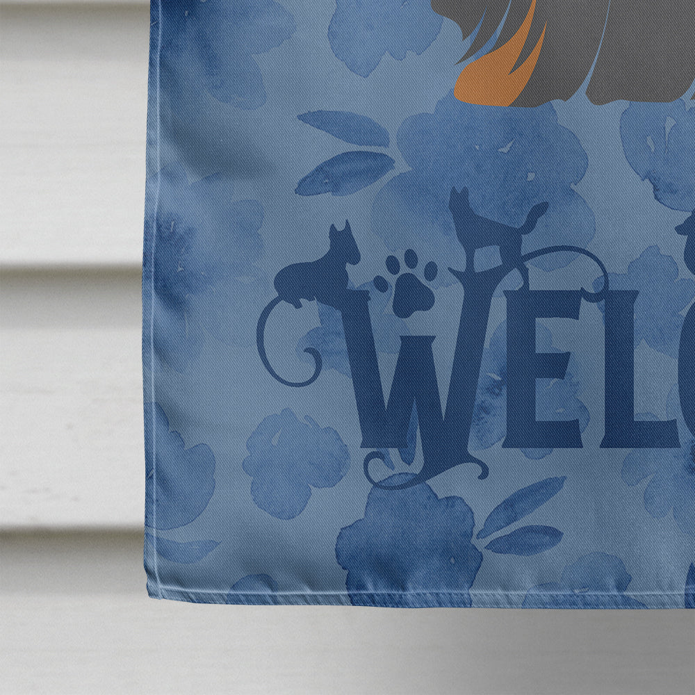 Yorkshire Terrier Yorkie Welcome House Flag 28x40 Porch Sleeve Pole Decorative Outside Yard Banner Artwork Wall Hanging, Polyester