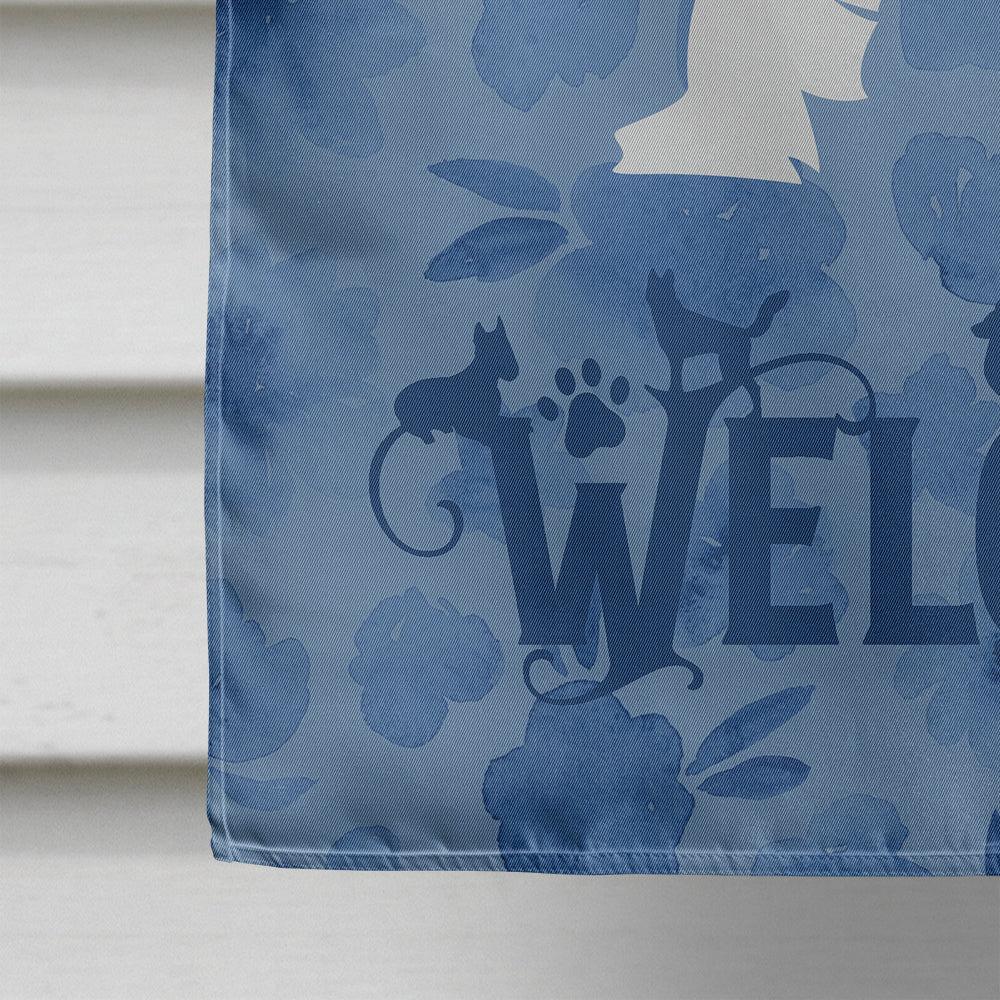 Maltese Welcome House Flag 28x40 Porch Sleeve Pole Decorative Outside Yard Banner Artwork Wall Hanging, Polyester