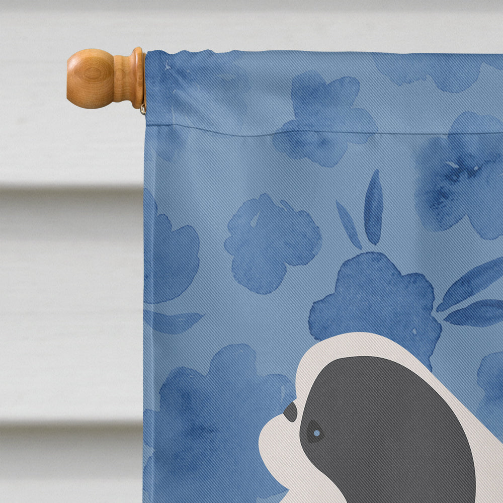 Japanese Chin Welcome House Flag 28x40 Porch Sleeve Pole Decorative Outside Yard Banner Artwork Wall Hanging, Polyester