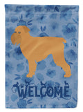 Brussels Griffon Welcome House Flag 28x40 Porch Sleeve Pole Decorative Outside Yard Banner Artwork Wall Hanging, Polyester