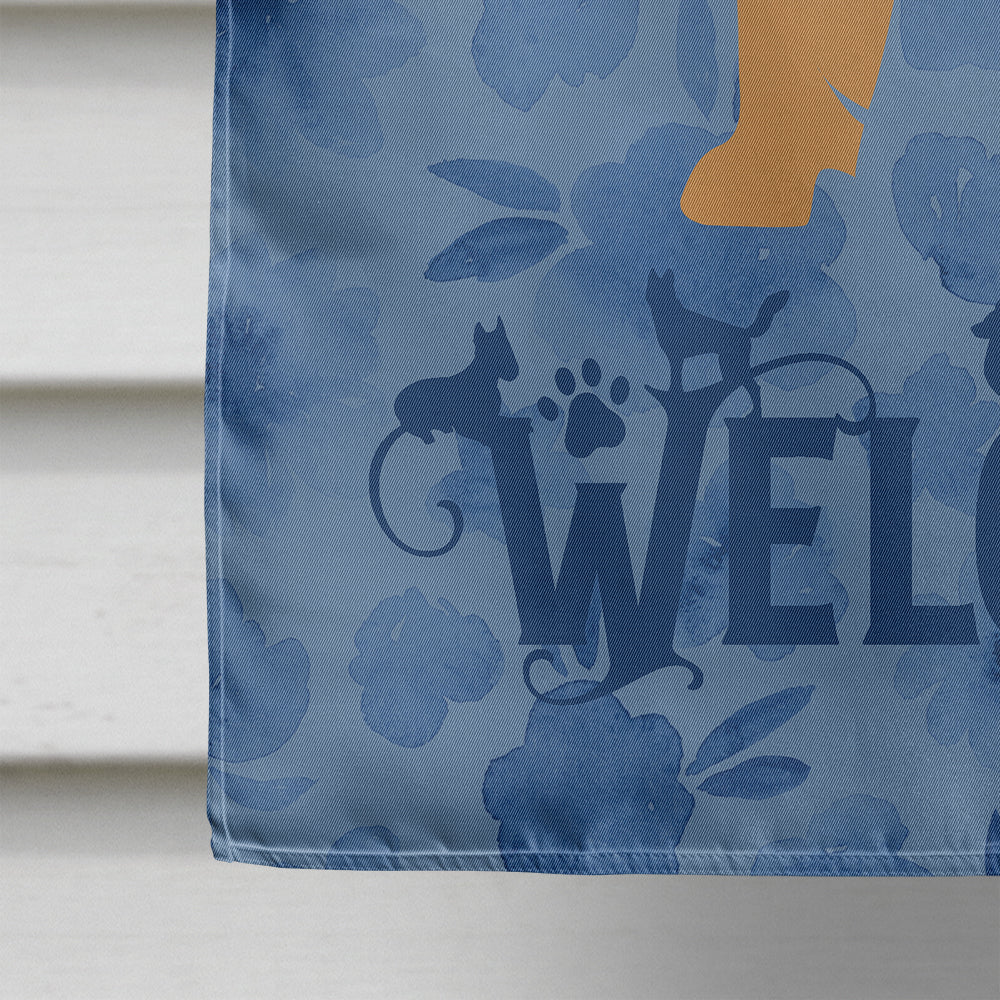 Brussels Griffon Welcome House Flag 28x40 Porch Sleeve Pole Decorative Outside Yard Banner Artwork Wall Hanging, Polyester