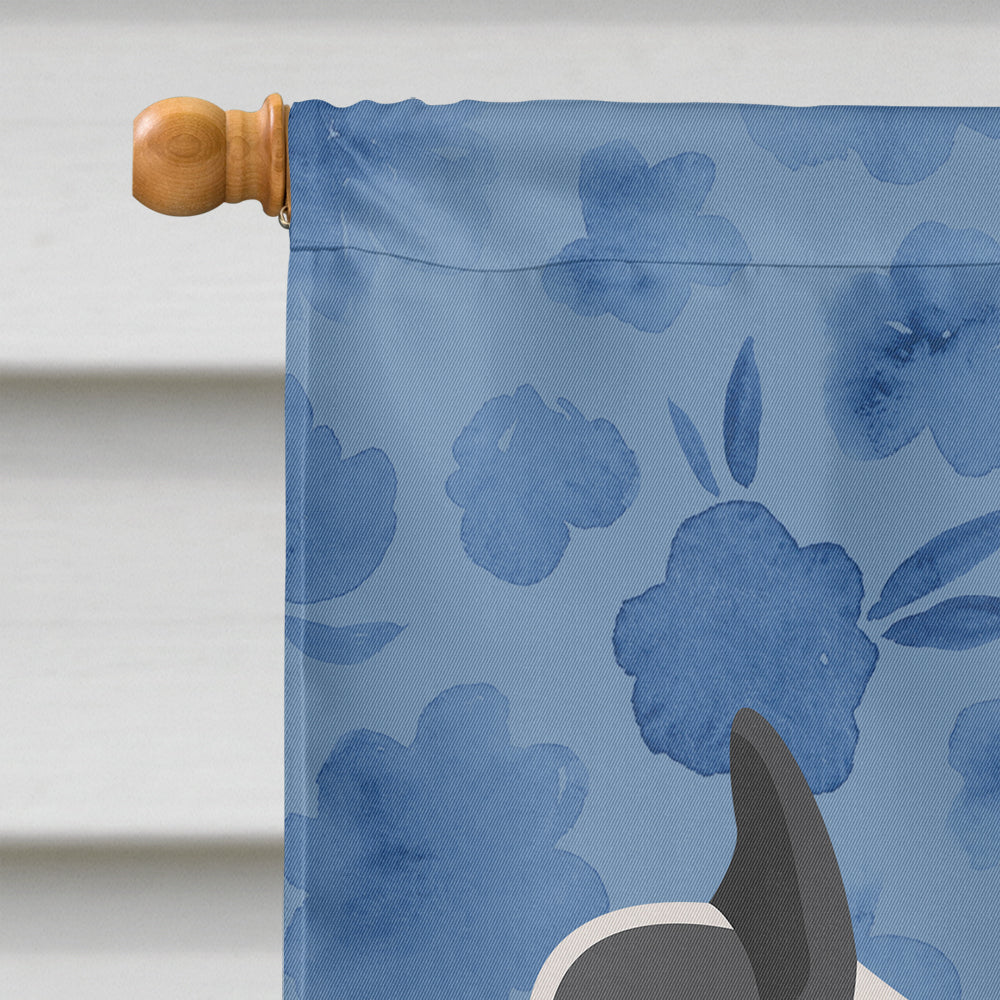 French Bulldog Welcome House Flag 28x40 Porch Sleeve Pole Decorative Outside Yard Banner Artwork Wall Hanging, Polyester