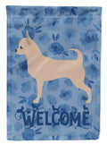 Chihuahua Welcome House Flag 28x40 Porch Sleeve Pole Decorative Outside Yard Banner Artwork Wall Hanging, Polyester