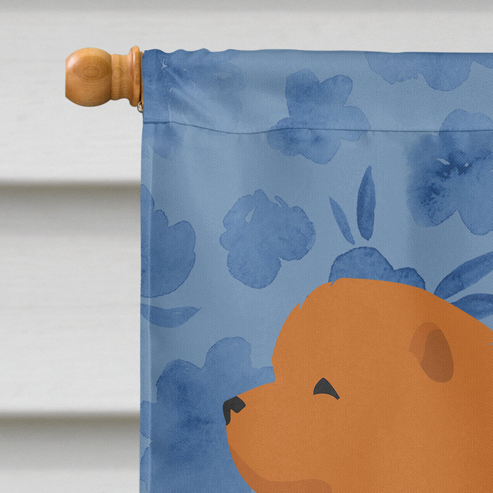 Chow Chow Welcome House Flag 28x40 Porch Sleeve Pole Decorative Outside Yard Banner Artwork Wall Hanging, Polyester