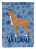 Boxer Welcome House Flag 28x40 Porch Sleeve Pole Decorative Outside Yard Banner Artwork Wall Hanging, Polyester