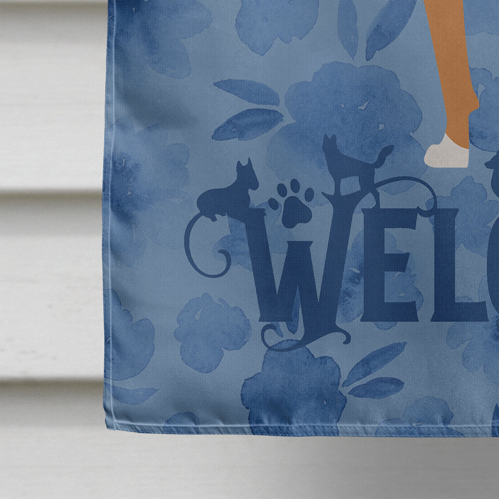 Boxer Welcome House Flag 28x40 Porch Sleeve Pole Decorative Outside Yard Banner Artwork Wall Hanging, Polyester