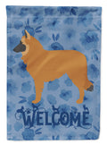 Belgian Shepherd Welcome House Flag 28x40 Porch Sleeve Pole Decorative Outside Yard Banner Artwork Wall Hanging, Polyester