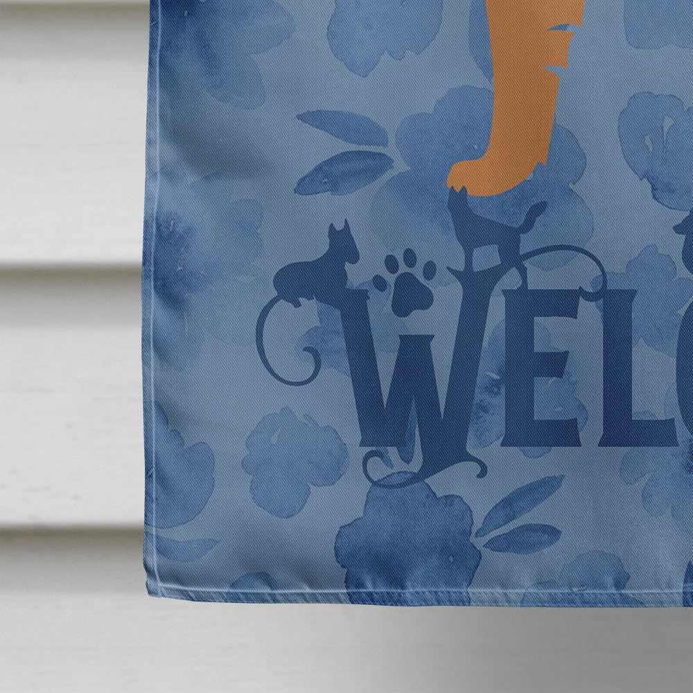 Belgian Shepherd Welcome House Flag 28x40 Porch Sleeve Pole Decorative Outside Yard Banner Artwork Wall Hanging, Polyester