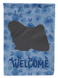 Puli Welcome House Flag 28x40 Porch Sleeve Pole Decorative Outside Yard Banner Artwork Wall Hanging, Polyester