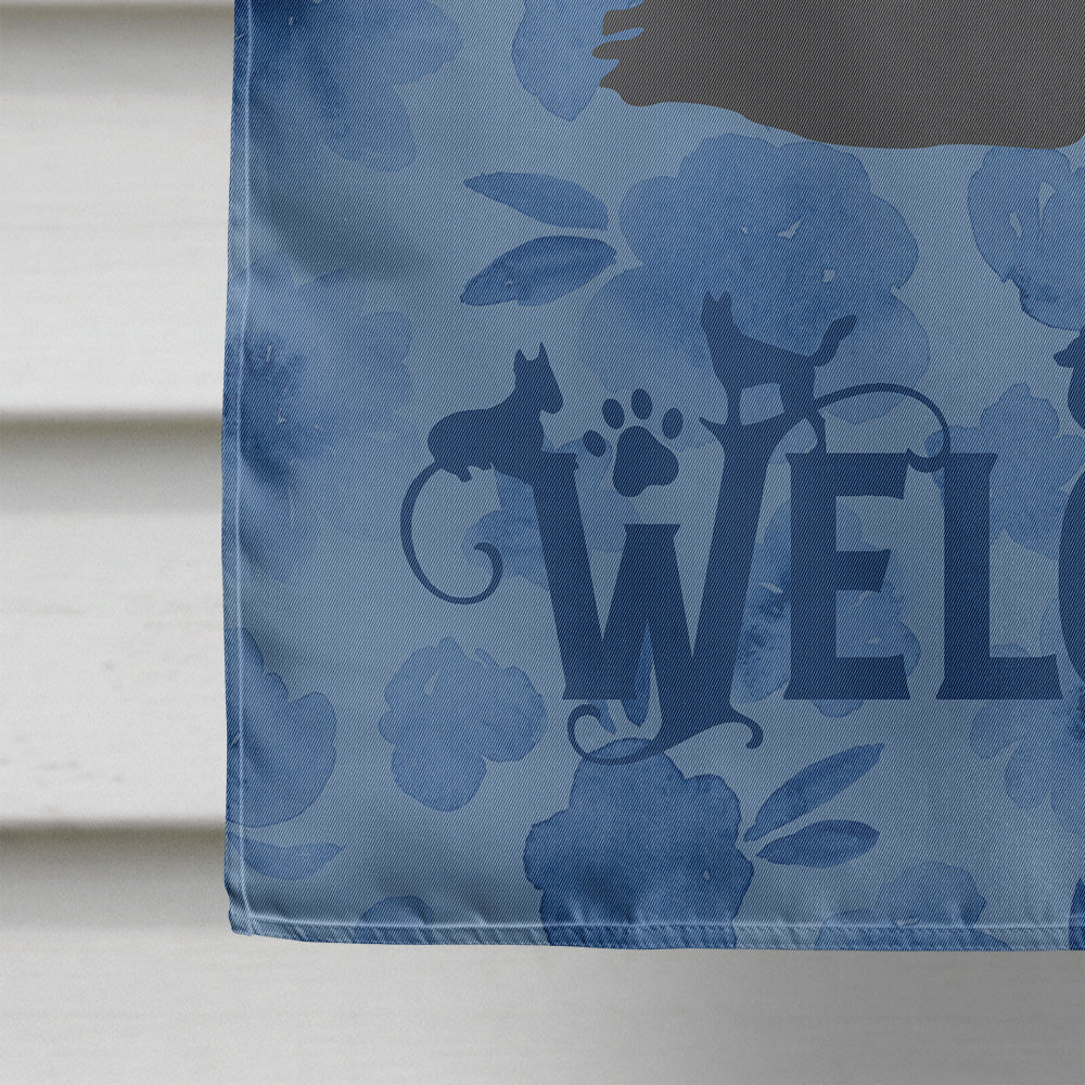 Puli Welcome House Flag 28x40 Porch Sleeve Pole Decorative Outside Yard Banner Artwork Wall Hanging, Polyester