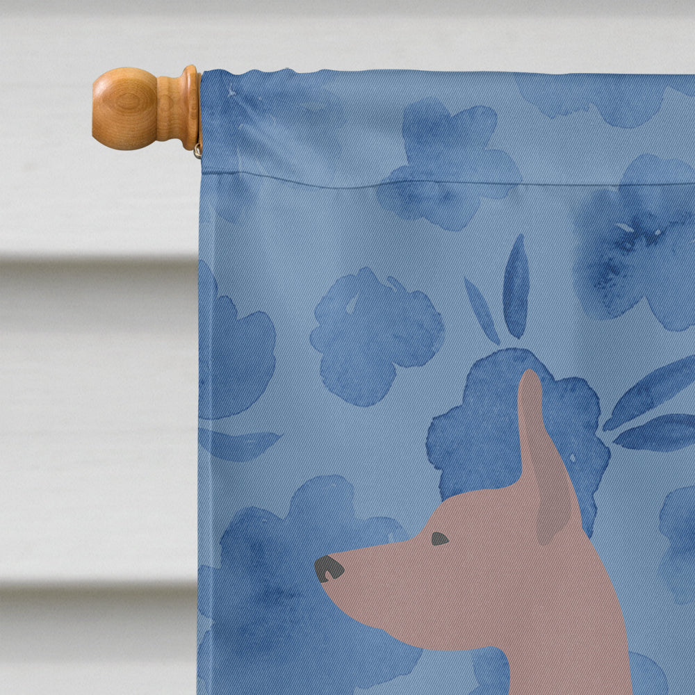 Dogo Argentino Welcome House Flag 28x40 Porch Sleeve Pole Decorative Outside Yard Banner Artwork Wall Hanging, Polyester
