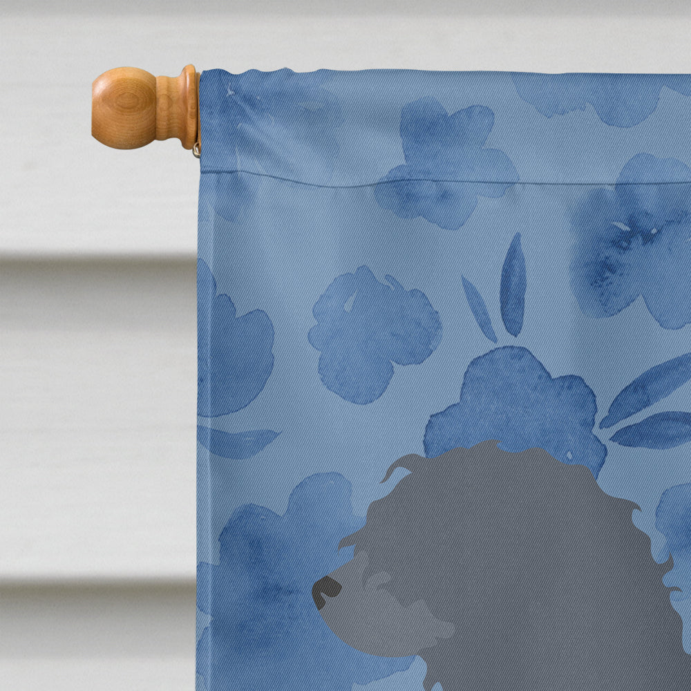 Portuguese Water Dog Welcome House Flag 28x40 Porch Sleeve Pole Decorative Outside Yard Banner Artwork Wall Hanging, Polyester