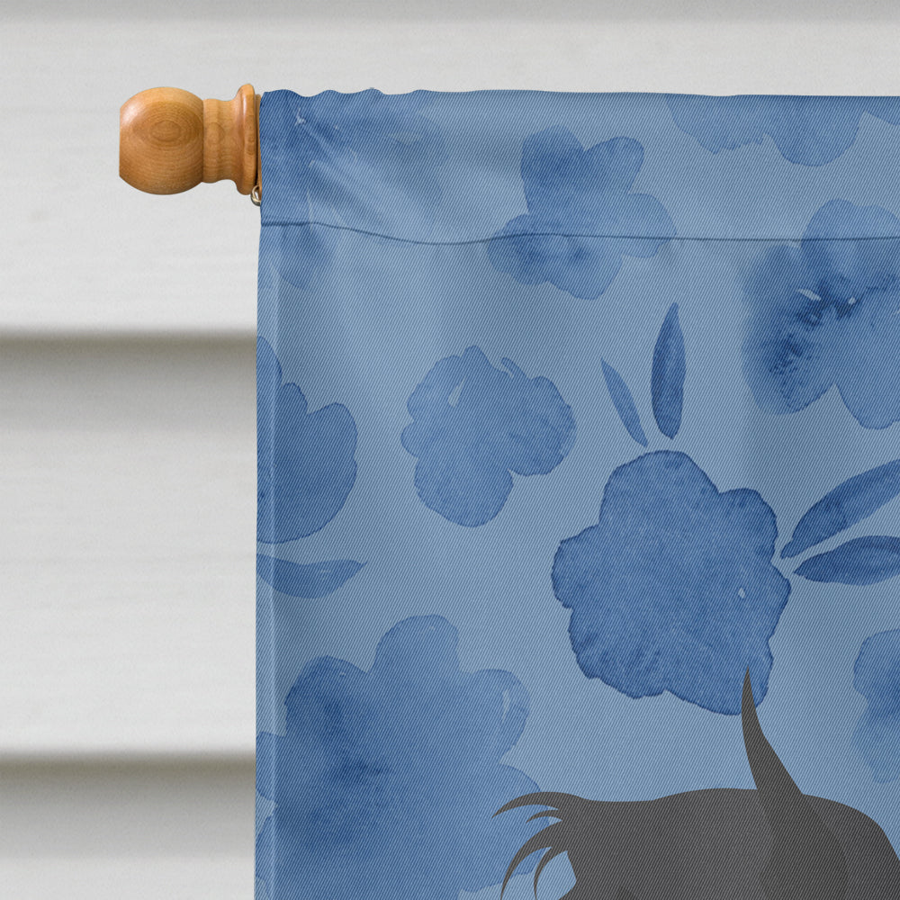 Scottish Terrier Welcome House Flag 28x40 Porch Sleeve Pole Decorative Outside Yard Banner Artwork Wall Hanging, Polyester