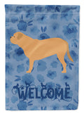 Dogue de Bordeaux Welcome House Flag 28x40 Porch Sleeve Pole Decorative Outside Yard Banner Artwork Wall Hanging, Polyester