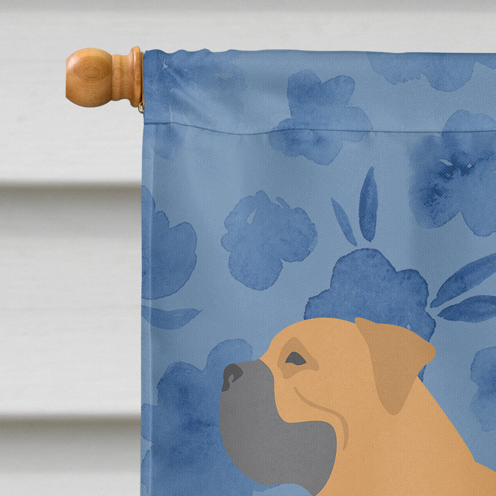 Bullmastiff Welcome House Flag 28x40 Porch Sleeve Pole Decorative Outside Yard Banner Artwork Wall Hanging, Polyester