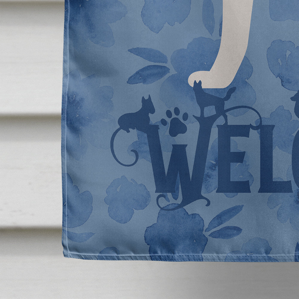 Akita Welcome House Flag 28x40 Porch Sleeve Pole Decorative Outside Yard Banner Artwork Wall Hanging, Polyester