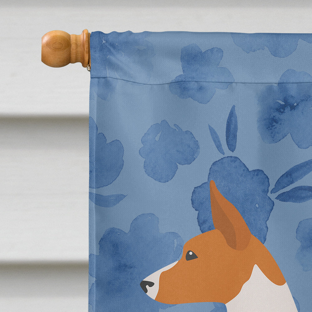Basenji Welcome House Flag 28x40 Porch Sleeve Pole Decorative Outside Yard Banner Artwork Wall Hanging, Polyester