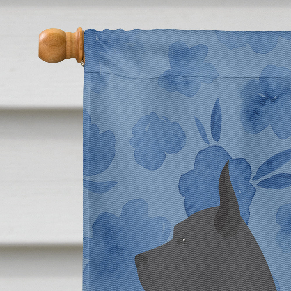 Great Dane Welcome House Flag 28x40 Porch Sleeve Pole Decorative Outside Yard Banner Artwork Wall Hanging, Polyester