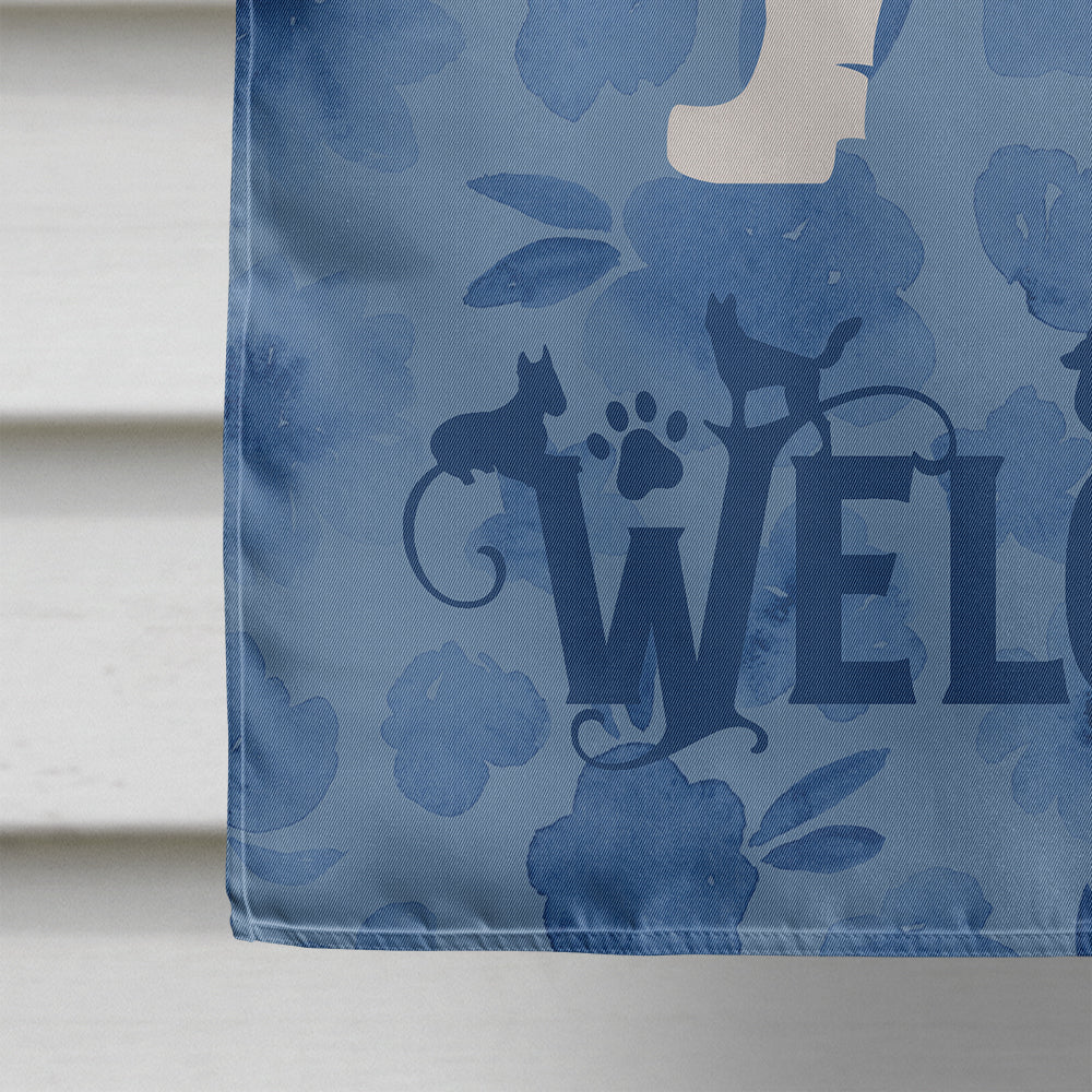 Saint Bernard Welcome House Flag 28x40 Porch Sleeve Pole Decorative Outside Yard Banner Artwork Wall Hanging, Polyester