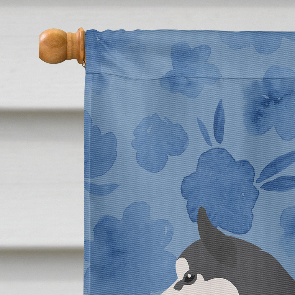 Siberian Husky Welcome House Flag 28x40 Porch Sleeve Pole Decorative Outside Yard Banner Artwork Wall Hanging, Polyester