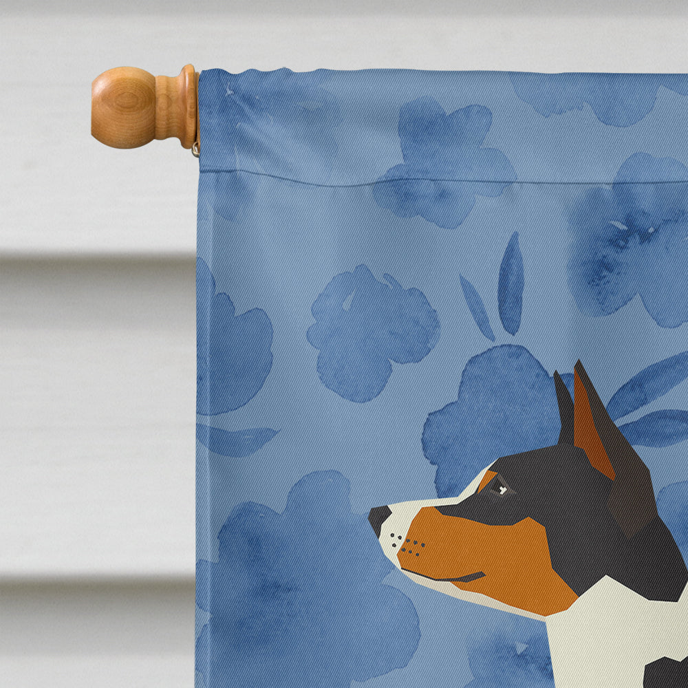 Basenji Welcome House Flag 28x40 Porch Sleeve Pole Decorative Outside Yard Banner Artwork Wall Hanging, Polyester