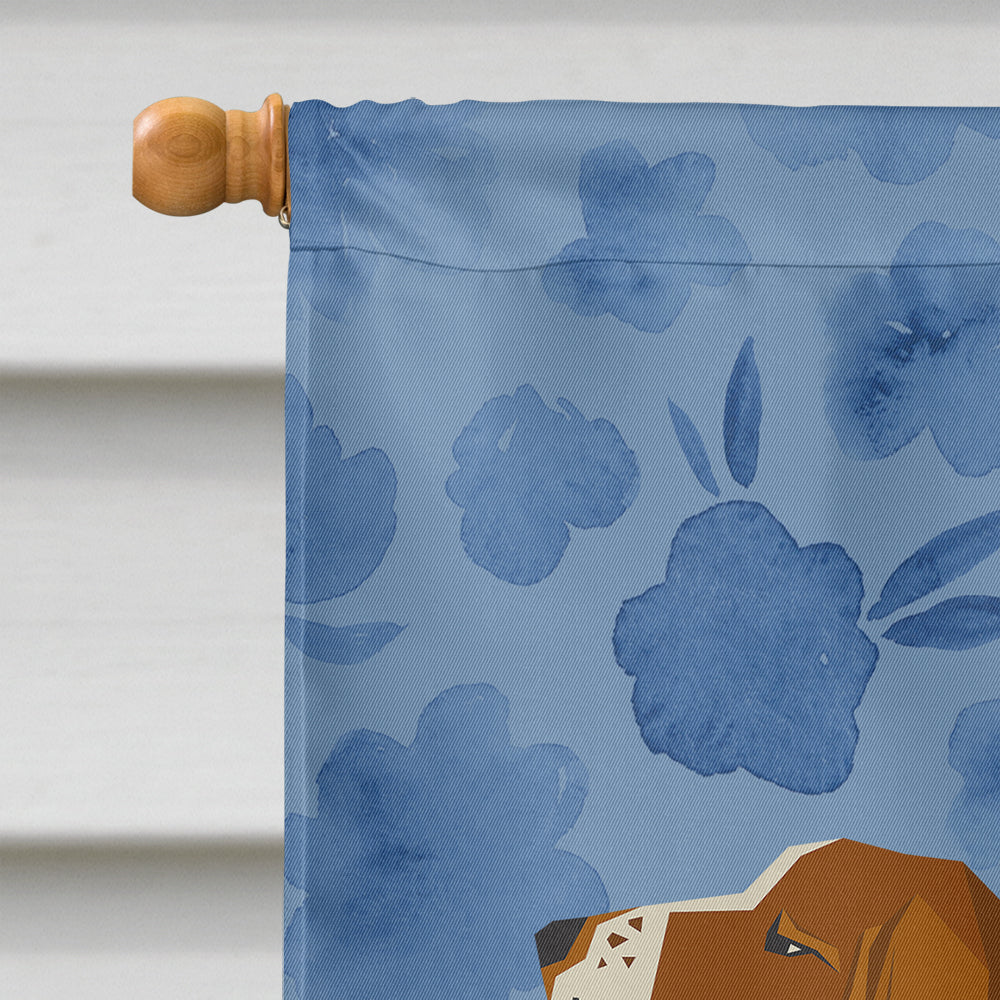 Basset Hound Welcome House Flag 28x40 Porch Sleeve Pole Decorative Outside Yard Banner Artwork Wall Hanging, Polyester